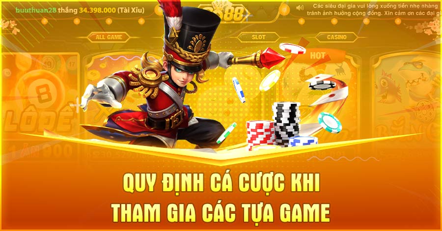 Quy định cá cược khi tham gia các tựa game