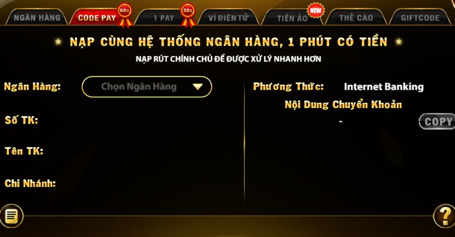 Quy trình nạp tiền vào tài khoản cá cược tại Fa88 