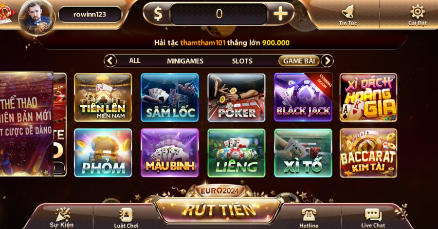 Game bài luôn là sảnh cược có sức hút mạnh mẽ đối với mọi thành viên