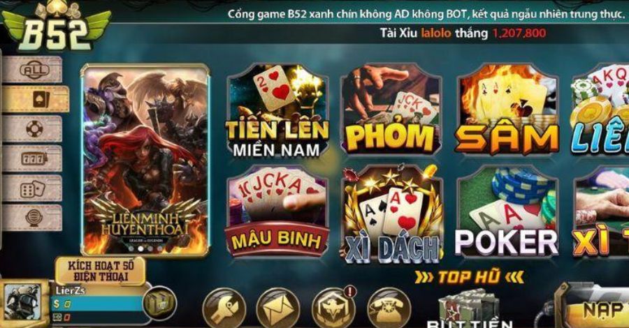 Cổng game bài đổi thưởng hấp dẫn cho thành viên