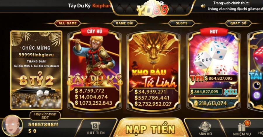 Kho trò chơi của cổng game có vô vàn những loại hình hấp dẫn