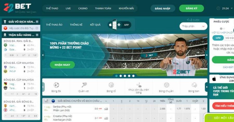 Tìm hiểu thông tin tổng quan về trang 22BET